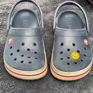 Classic Crocs Clog W size 6 M size 4 Blue, red & white